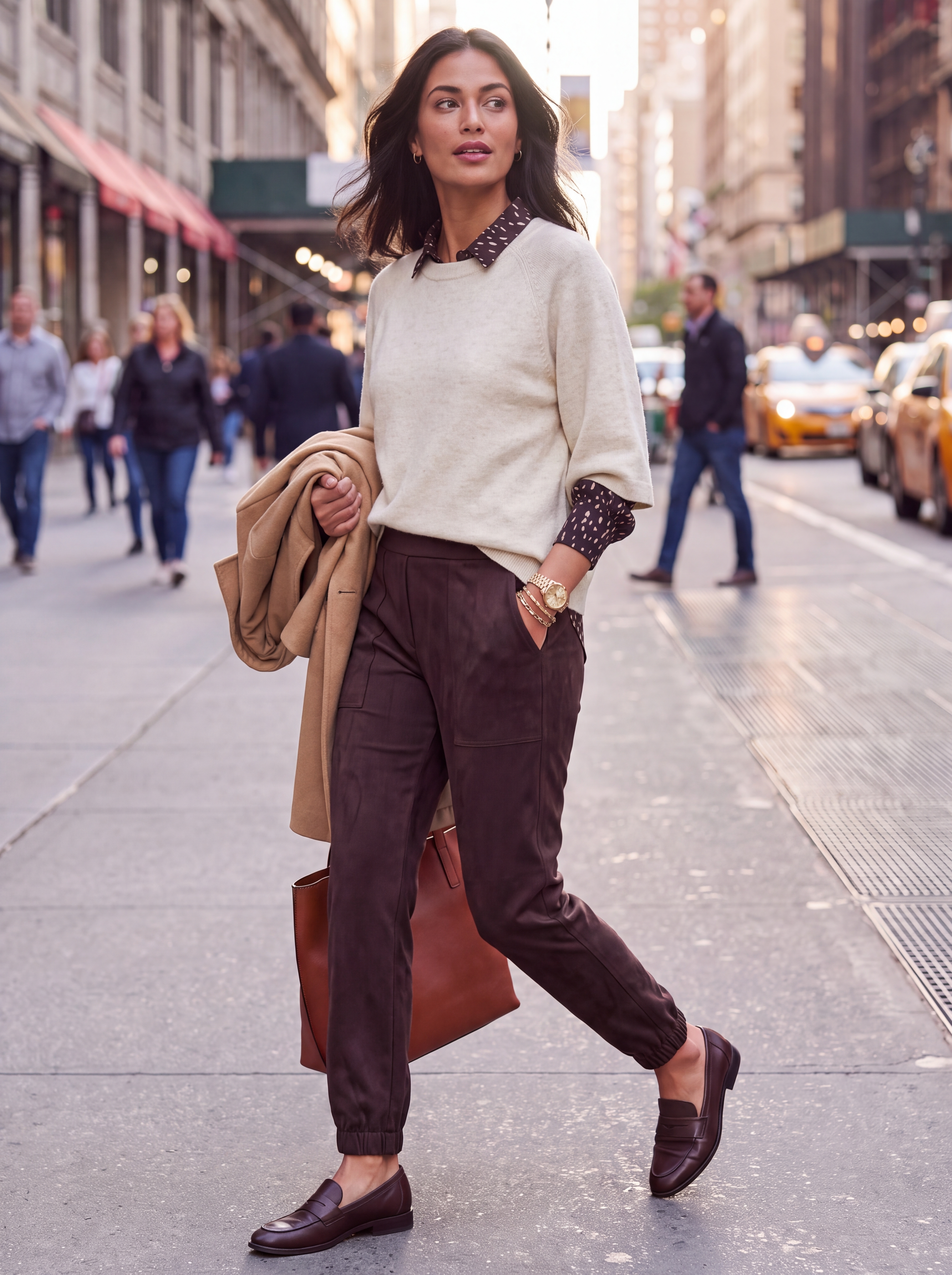 Dámsky pulóver BROADWAY NYC FASHION ECRU MELANGE s.WEAR 3
